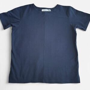 CHAUS SPORT Women XL Short Sleeve T-Shirt Crew Neck Blue